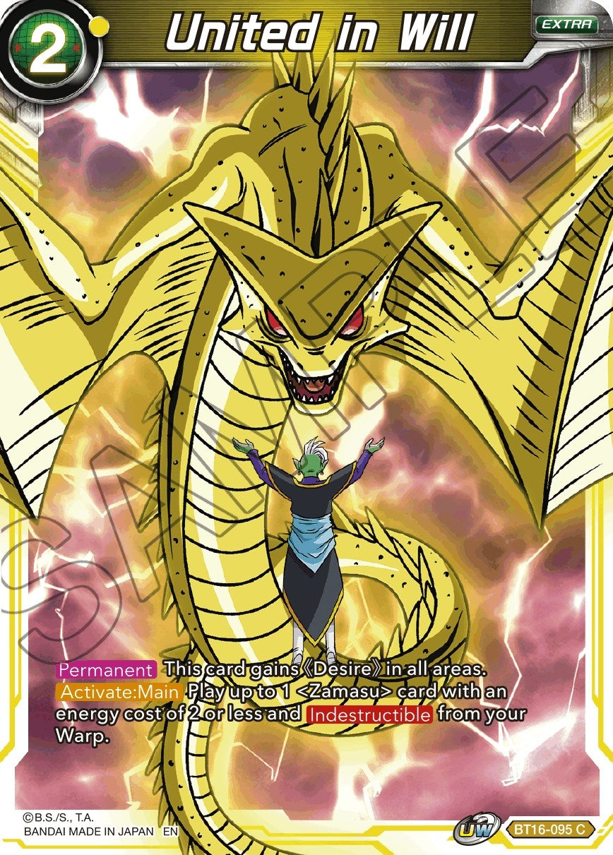 Image for United in Will (Realm of the Gods) (BT16-095) - Dragon Ball Super: Masters