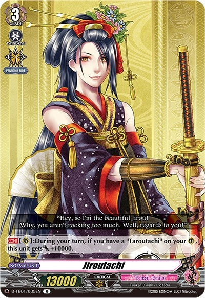 Image for Jiroutachi (D-TB01: Touken Ranbu -ONLINE- 2021) (D-TB01/035EN) - Cardfight Vanguard