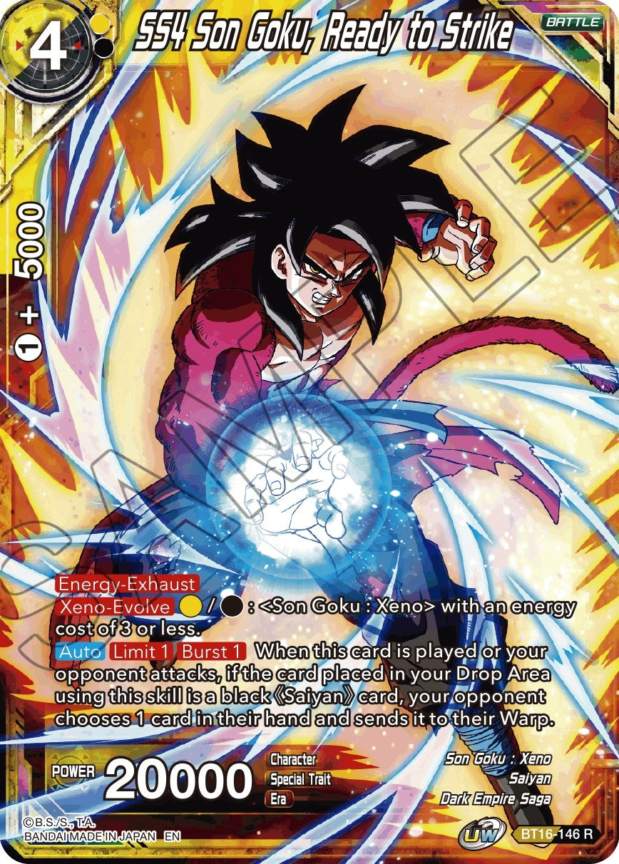 Image for SS4 Son Goku, Ready to Strike (Realm of the Gods) (BT16-146) - Dragon Ball Super: Masters