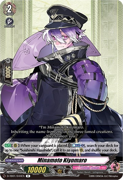Image for Minamoto Kiyomaro (D-TB01: Touken Ranbu -ONLINE- 2021) (D-TB01/044EN) - Cardfight Vanguard