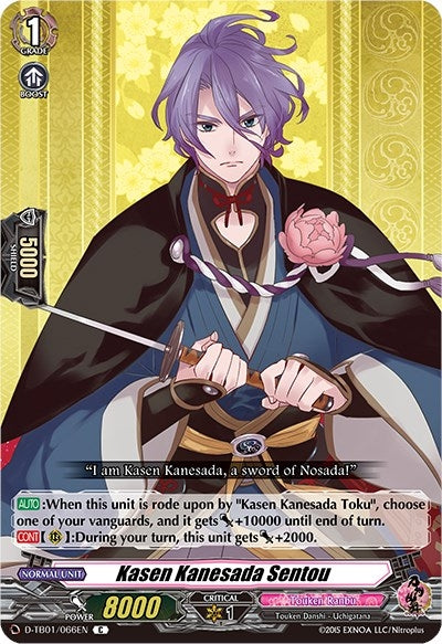 Image for Kasen Kanesada Sentou (D-TB01: Touken Ranbu -ONLINE- 2021) (D-TB01/066EN) - Cardfight Vanguard