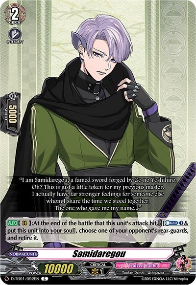 Image for Samidaregou (D-TB01: Touken Ranbu -ONLINE- 2021) (D-TB01/092EN) - Cardfight Vanguard