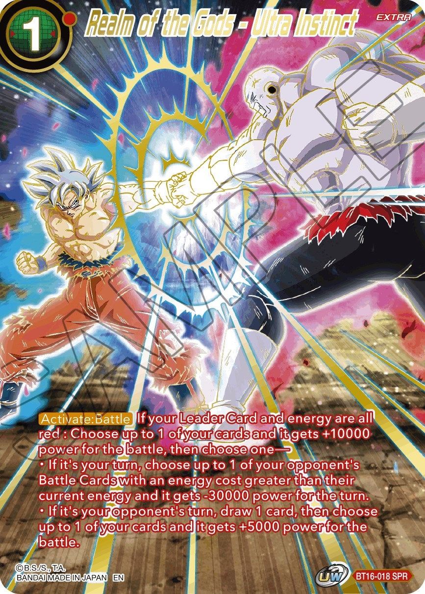 Image for Realm of the Gods - Ultra Instinct (SPR) (Realm of the Gods) (BT16-018) - Dragon Ball Super: Masters