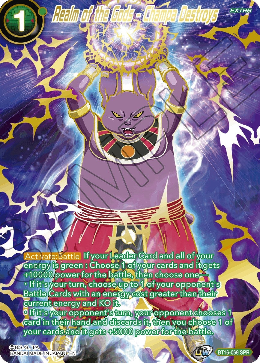 Image for Realm of the Gods - Champa Destroys (SPR) (Realm of the Gods) (BT16-069) - Dragon Ball Super: Masters