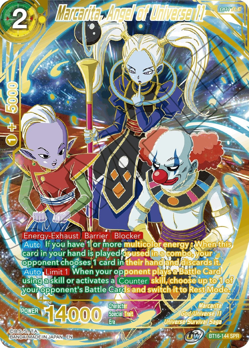 Image for Marcarita, Angel of Universe 11 (SPR) (Realm of the Gods) (BT16-144) - Dragon Ball Super: Masters