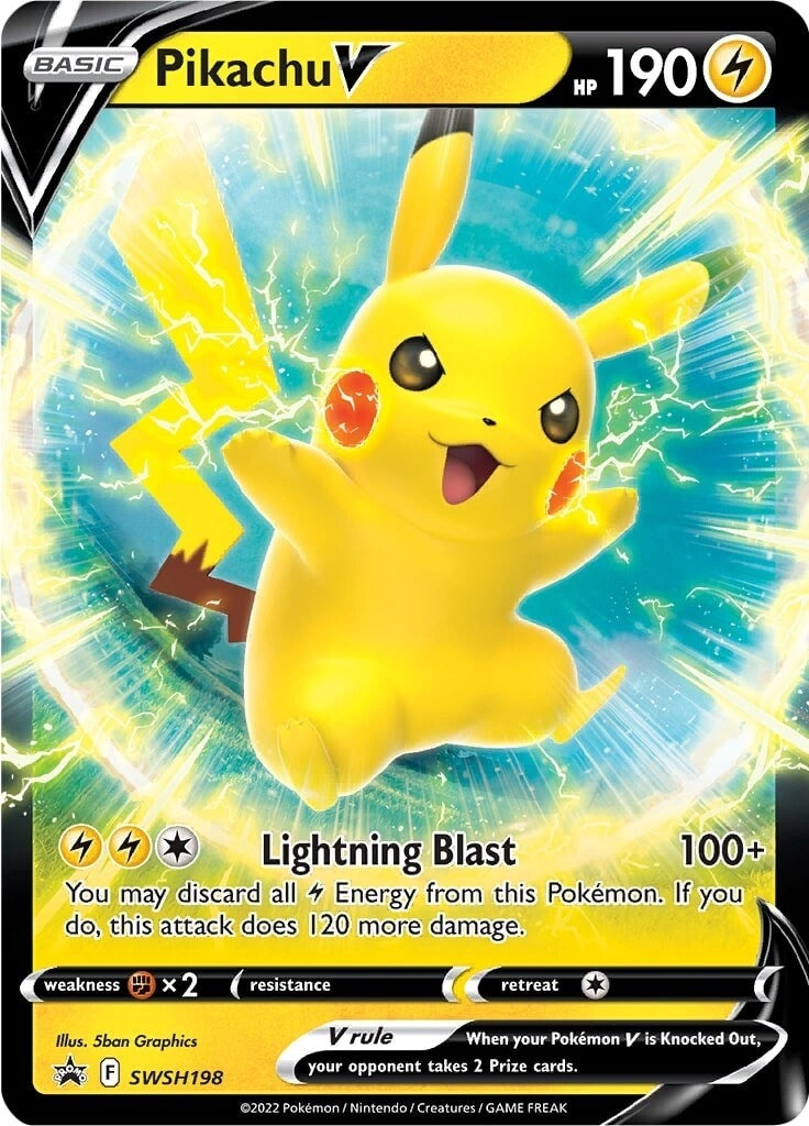 Image for Pikachu V - SWSH198 (SWSH: Sword & Shield Promo Cards) (SWSH198) - Pokemon