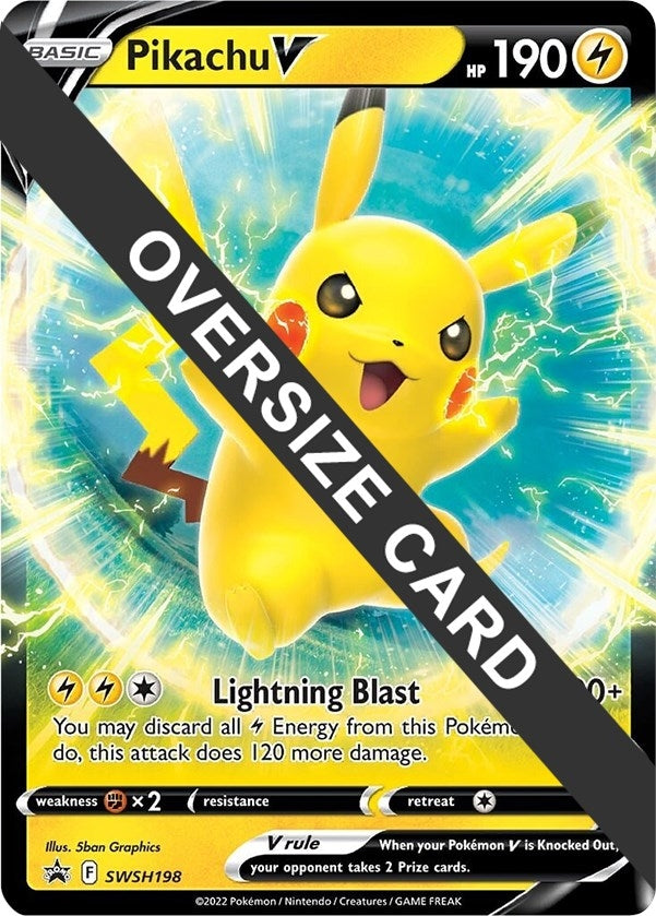 Image for Pikachu V - SWSH198 (Jumbo Cards) (SWSH198) - Pokemon
