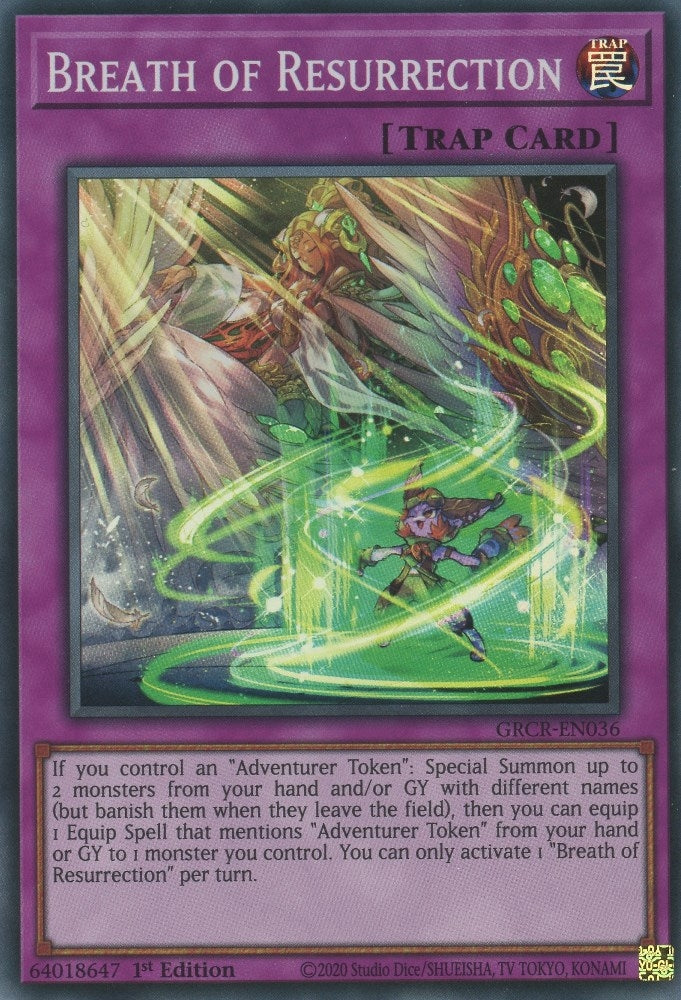 Image for Breath of Resurrection (The Grand Creators) (GRCR-EN036) - YuGiOh