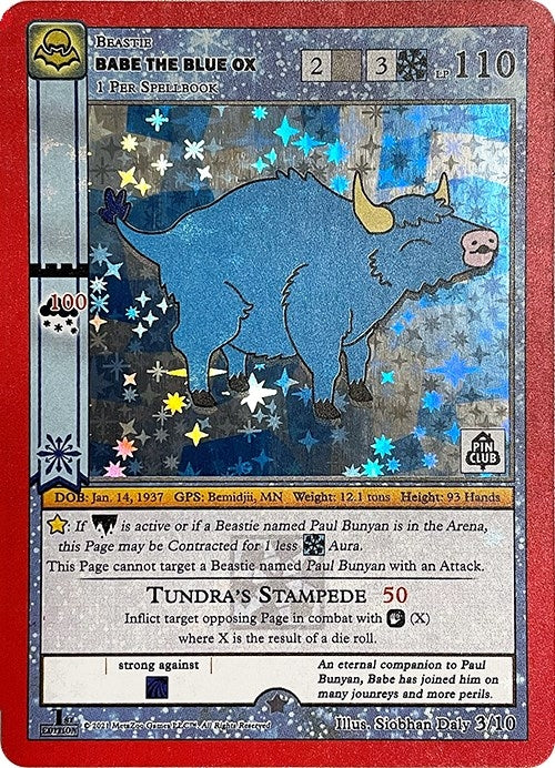 Image for Babe The Blue Ox (Pin Club Cryptid Nation Mystery Collection) (Miscellaneous Promos) (3/10) - MetaZoo