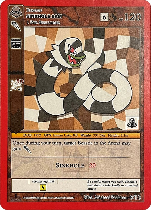 Image for Sinkhole Sam (Pin Club Cryptid Nation Mystery Collection) (Miscellaneous Promos) (8/10) - MetaZoo