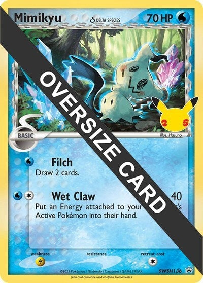 Image for Mimikyu (Delta Species) - SWSH136 (Jumbo Cards) (SWSH136) - Pokemon