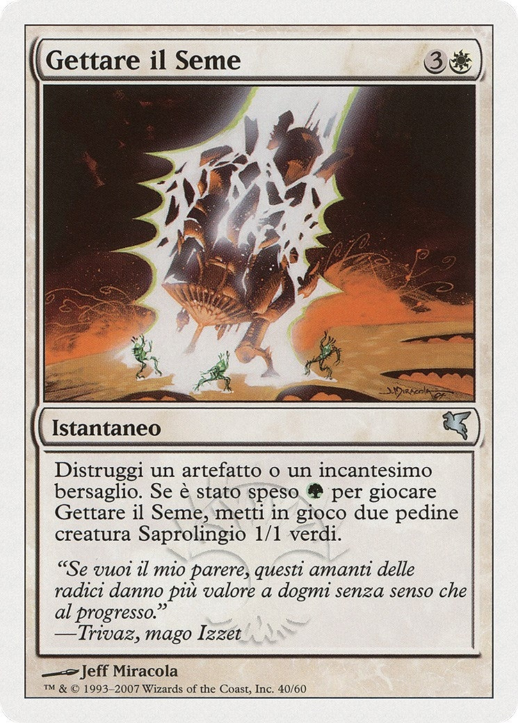 Image for Seed Spark (Italian) - "Gettare il Seme" (Magic Encyclopedia 2005 (Salvat/Hachette)) (J40) - Magic: The Gathering