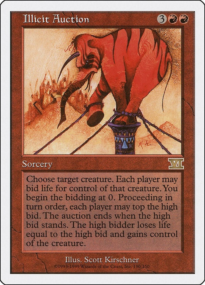 Image for Illicit Auction (Classic Sixth Edition) (190) - Magic: The Gathering