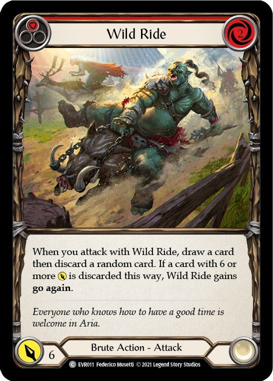 Image for Wild Ride (Red) (Everfest) (EVR011) - Flesh and Blood TCG
