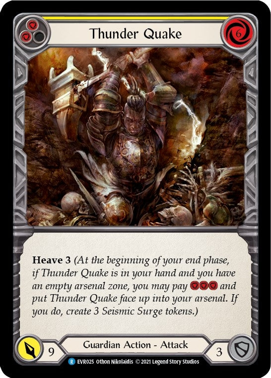 Image for Thunder Quake (Yellow) (Everfest) (EVR025) - Flesh and Blood TCG
