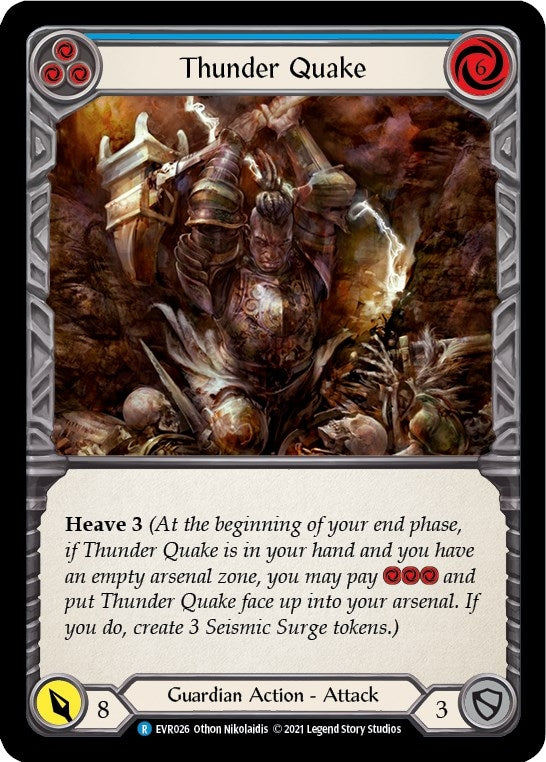 Image for Thunder Quake (Blue) (Everfest) (EVR026) - Flesh and Blood TCG