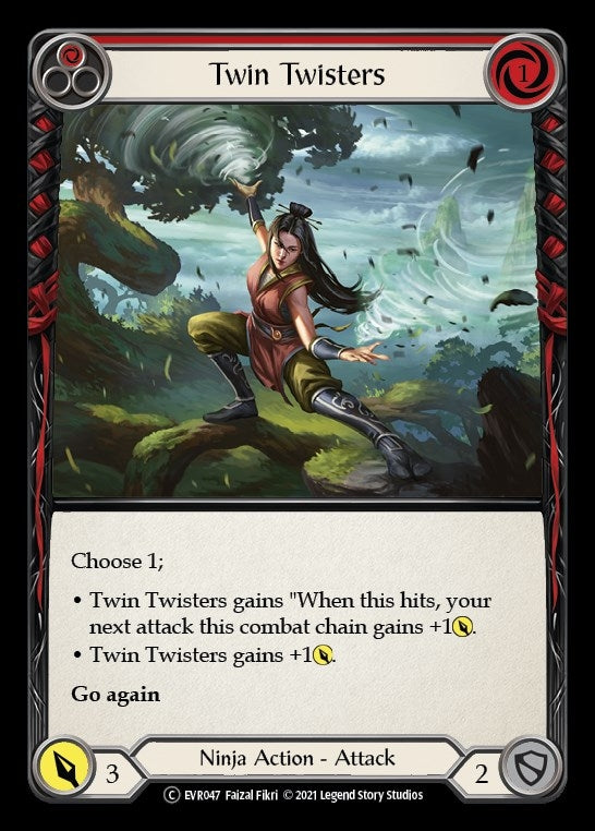 Image for Twin Twisters (Red) (Everfest) (EVR047) - Flesh and Blood TCG