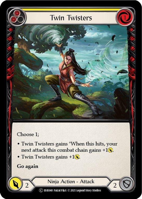 Image for Twin Twisters (Yellow) (Everfest) (EVR048) - Flesh and Blood TCG