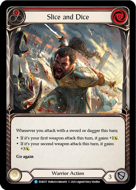 Image for Slice and Dice (Red) (Everfest) (EVR057) - Flesh and Blood TCG