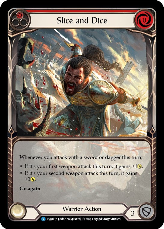 Image for Slice and Dice (Red) (Extended Art) (Everfest) (EVR057) - Flesh and Blood TCG