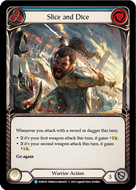 Image for Slice and Dice (Blue) (Everfest) (EVR059) - Flesh and Blood TCG