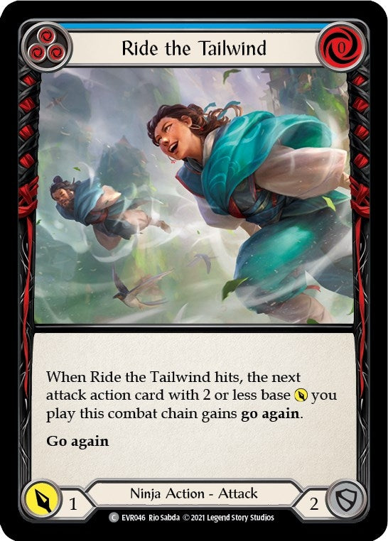 Image for Ride the Tailwind (Blue) (Everfest) (EVR046) - Flesh and Blood TCG