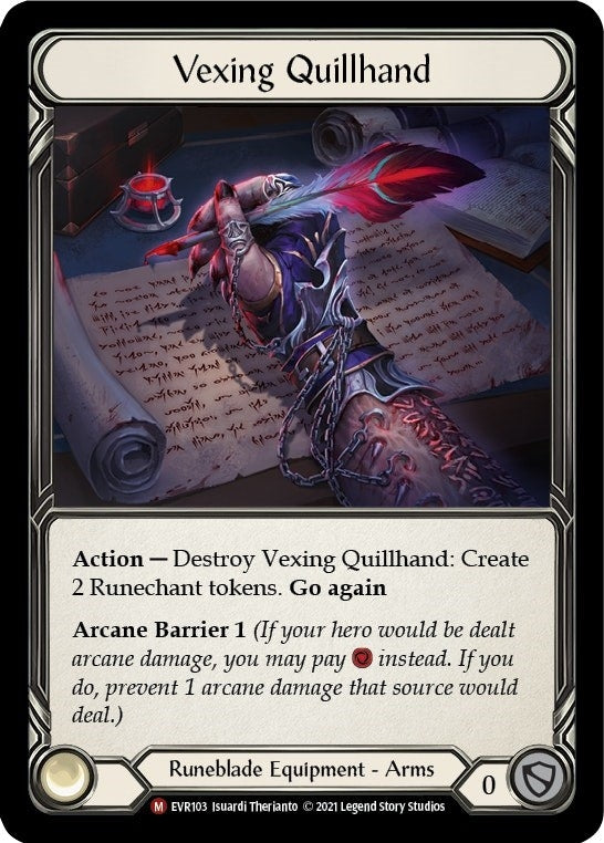 Image for Vexing Quillhand (Everfest) (EVR103) - Flesh and Blood TCG