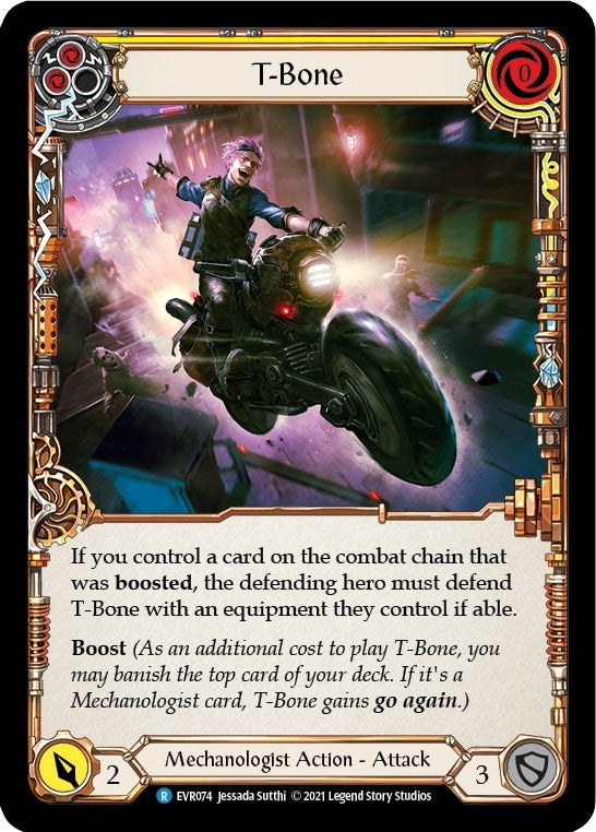 Image for T-Bone (Yellow) (Everfest) (EVR074) - Flesh and Blood TCG