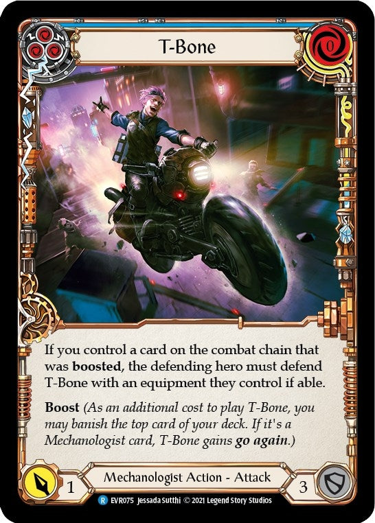 Image for T-Bone (Blue) (Everfest) (EVR075) - Flesh and Blood TCG
