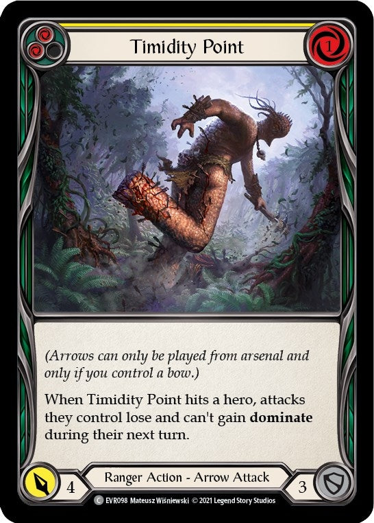 Image for Timidity Point (Yellow) (Everfest) (EVR098) - Flesh and Blood TCG
