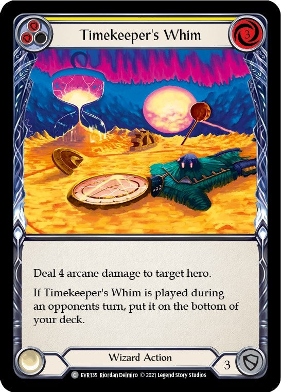 Image for Timekeeper's Whim (Yellow) (Everfest) (EVR135) - Flesh and Blood TCG
