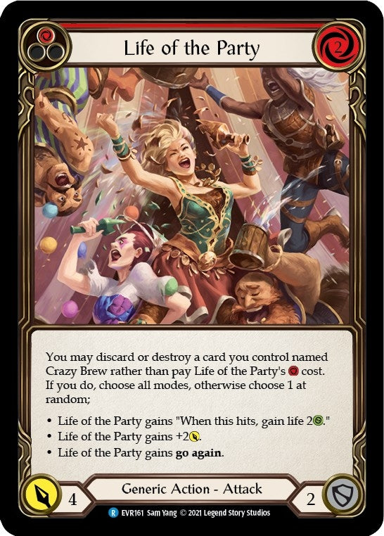 Image for Life of the Party (Red) (Everfest) (EVR161) - Flesh and Blood TCG