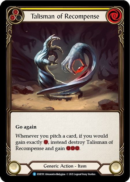 Image for Talisman of Recompense (Everfest) (EVR191) - Flesh and Blood TCG