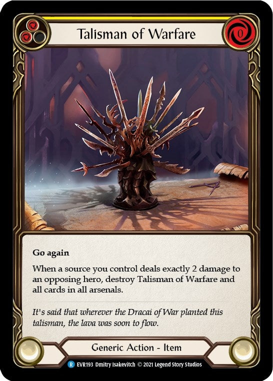 Image for Talisman of Warfare (Everfest) (EVR193) - Flesh and Blood TCG