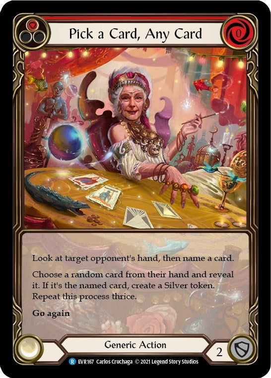 Image for Pick a Card, Any Card (Red) (Extended Art) (Everfest) (EVR167) - Flesh and Blood TCG