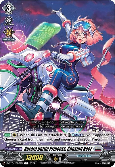 Image for Aurora Battle Princess, Chasing Neer (D-BT04: Awakening of Chakrabarthi) (D-BT04/086EN) - Cardfight Vanguard