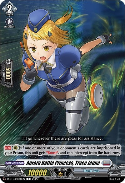 Image for Aurora Battle Princess, Trace Jeune (D-BT04: Awakening of Chakrabarthi) (D-BT04/088EN) - Cardfight Vanguard