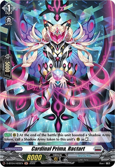Image for Cardinal Prima, Ractart (Holo) (D-BT04: Awakening of Chakrabarthi) (D-BT04/H22EN) - Cardfight Vanguard