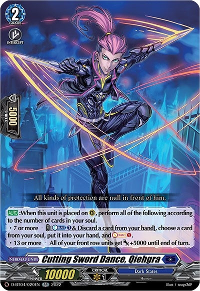 Image for Cutting Sword Dance, Qiehgra (D-BT04: Awakening of Chakrabarthi) (D-BT04/020EN) - Cardfight Vanguard