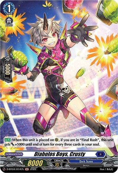 Image for Diabolos Boys, Crusty (Holo) (D-BT04: Awakening of Chakrabarthi) (D-BT04/H14EN) - Cardfight Vanguard