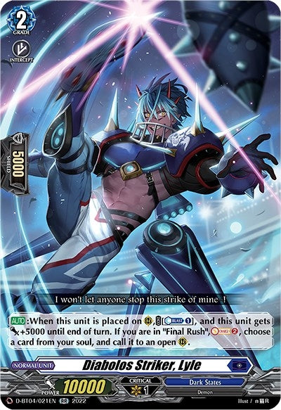 Image for Diabolos Striker, Lyle (D-BT04: Awakening of Chakrabarthi) (D-BT04/021EN) - Cardfight Vanguard