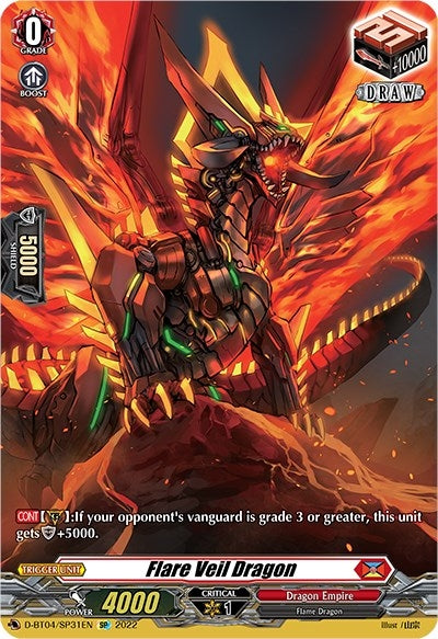 Image for Flare Veil Dragon (SP) (D-BT04: Awakening of Chakrabarthi) (D-BT04/SP31EN) - Cardfight Vanguard