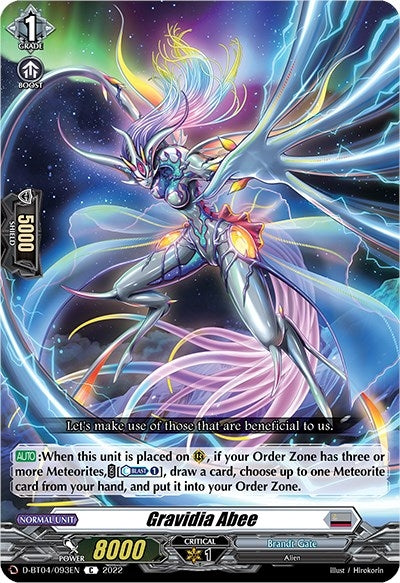 Image for Gravidia Abee (D-BT04: Awakening of Chakrabarthi) (D-BT04/093EN) - Cardfight Vanguard