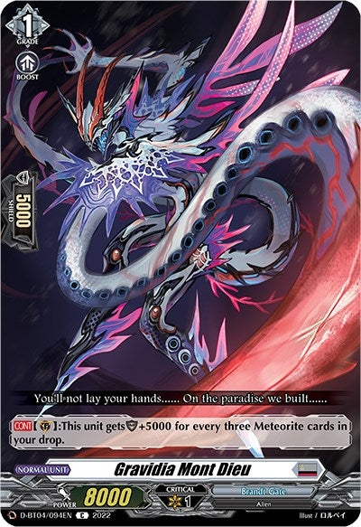 Image for Gravidia Mont Dieu (D-BT04: Awakening of Chakrabarthi) (D-BT04/094EN) - Cardfight Vanguard