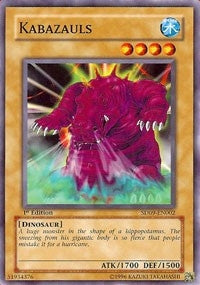 Image for Kabazauls (Structure Deck: Dinosaur's Rage) (SD09-EN002) - YuGiOh