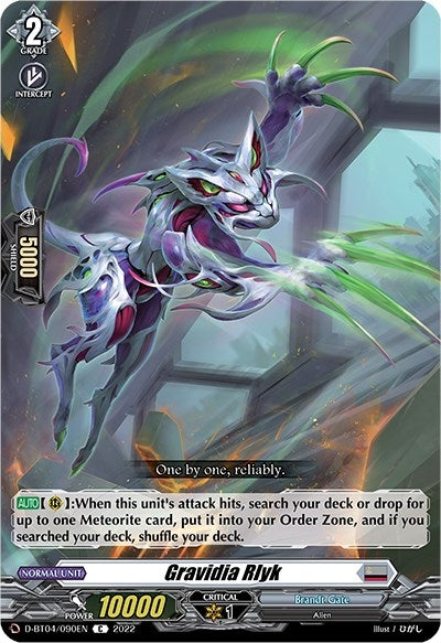 Image for Gravidia Rlyk (D-BT04: Awakening of Chakrabarthi) (D-BT04/090EN) - Cardfight Vanguard