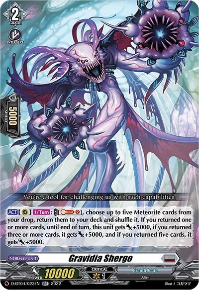 Image for Gravidia Shergo (D-BT04: Awakening of Chakrabarthi) (D-BT04/023EN) - Cardfight Vanguard