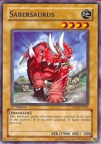 Image for Sabersaurus (Structure Deck: Dinosaur's Rage) (SD09-EN003) - YuGiOh