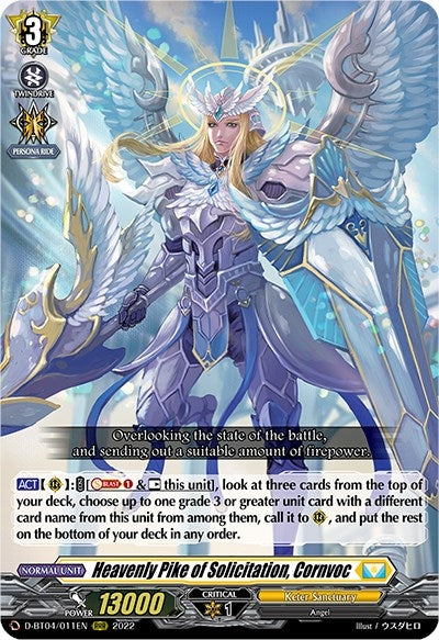 Image for Heavenly Pike of Solicitation, Cornvoc (D-BT04: Awakening of Chakrabarthi) (D-BT04/011EN) - Cardfight Vanguard