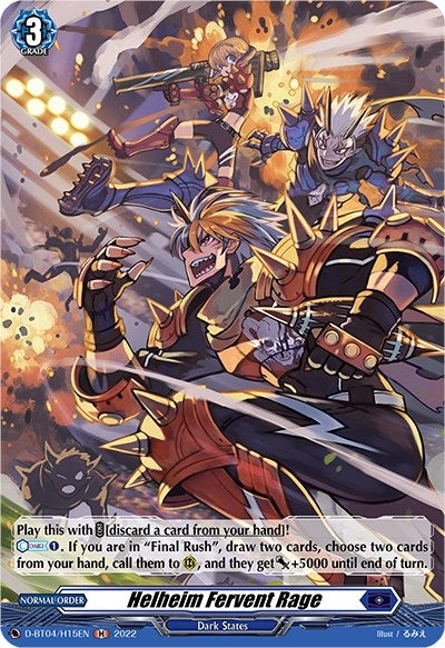 Image for Helheim Fervent Rage (Holo) (D-BT04: Awakening of Chakrabarthi) (D-BT04/H15EN) - Cardfight Vanguard